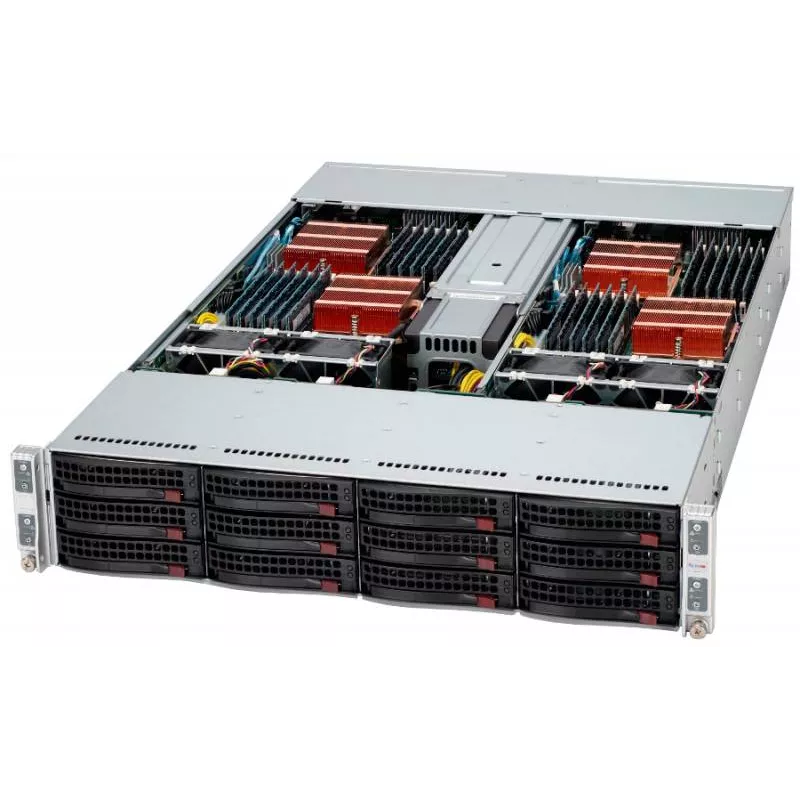 Сервер Supermicro 6026TT-HDTRF, 4 процессора Intel Xeon 6C X5650 2.66GHz, 48GB DRAM