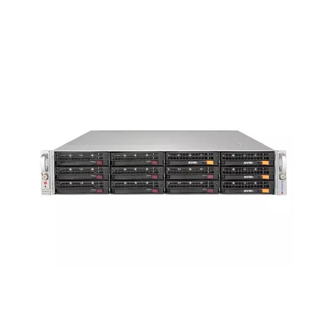 Шасси сервера Supermicro 6028U-E1CNR4T+, до двух процессоров E5-2600v3/v4, DDR4, 12x3,5" HDD SATA, 2x10GBase-T