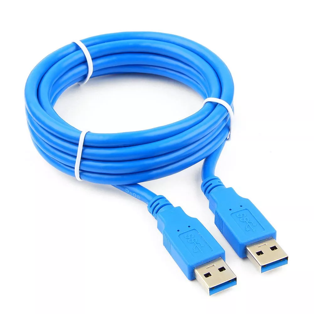 Кабель USB 3.0 Pro Cablexpert CCP-USB3-AMAM-6, AM/AM, 1.8м, экран, синий, пакет