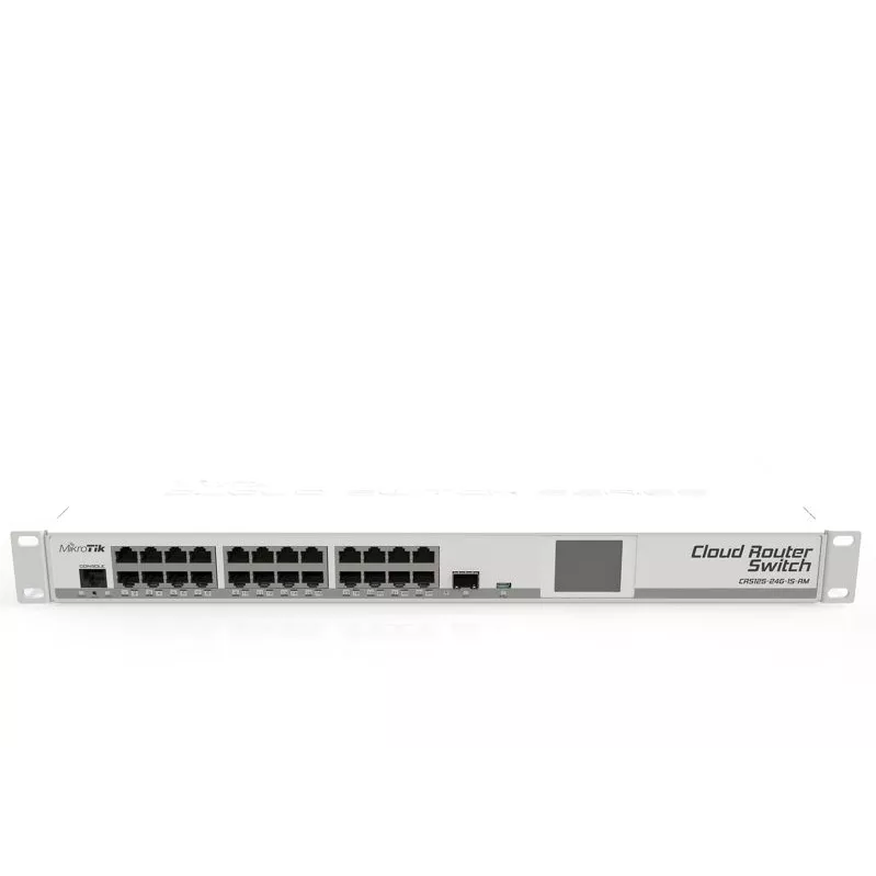 Коммутатор Cloud Router Switch Mikrotik 125-24G-1S-RM (RouterOS L5), 1U форм-фактор