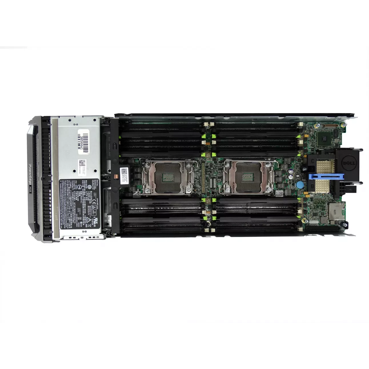Блейд-сервер DELL PowerEdge M620, 2 процессора Intel 6C E5-2667 2.90GHz, 64GB DRAM, PERC H310, 2x10Gb 57810-k