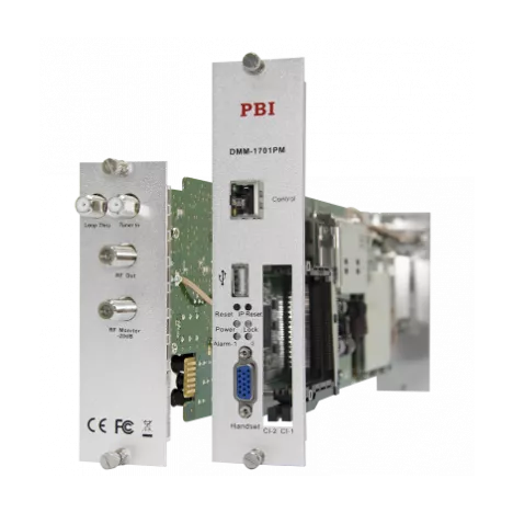 Модуль профессионального DVB-T2 приёмника и двойного аналогового модулятора PBI DMM-1701PM-04T2