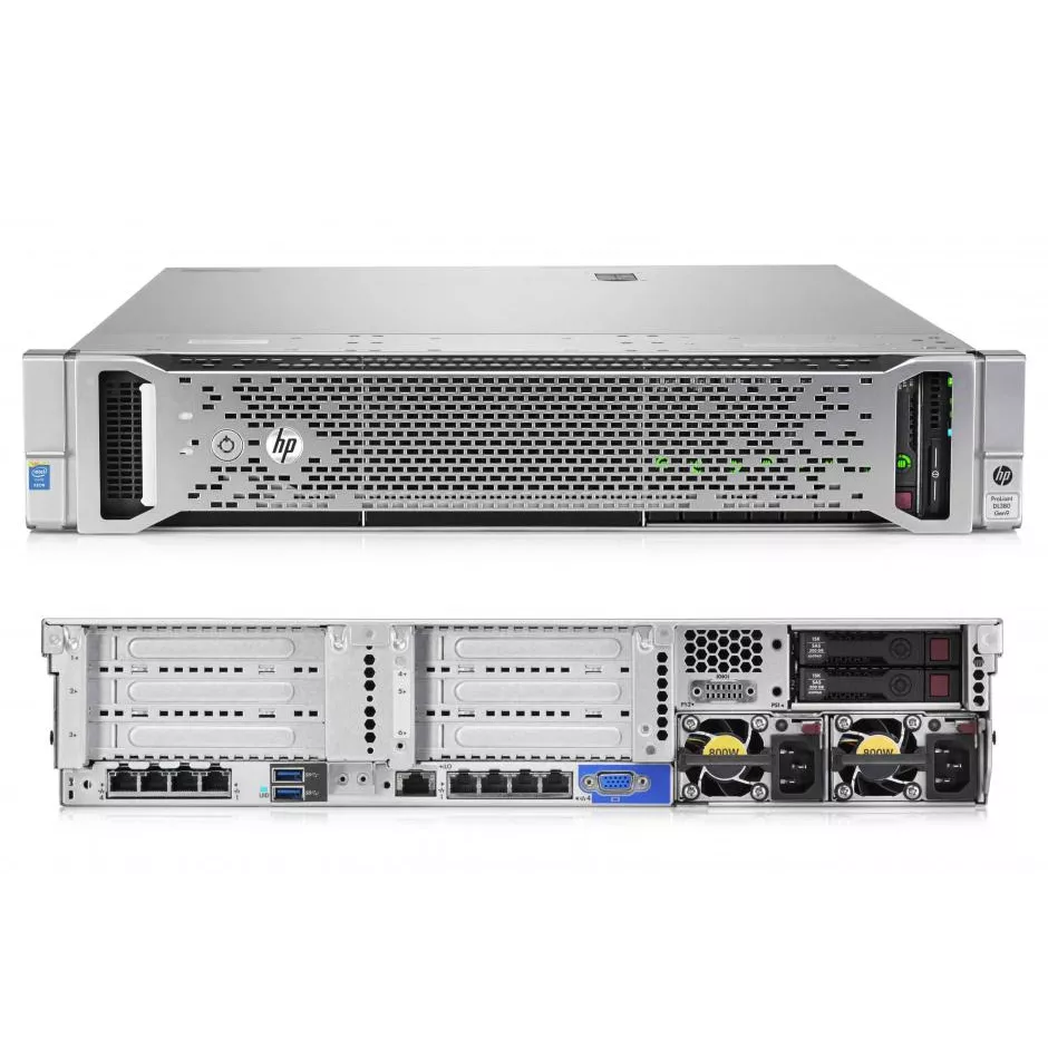Сервер HP Proliant DL380 Gen9, 1 процессор Intel Xeon 6C E5-2620v3, 16GB DRAM, 8/16SFF, P440ar/2G, 3x300GB SAS (new)