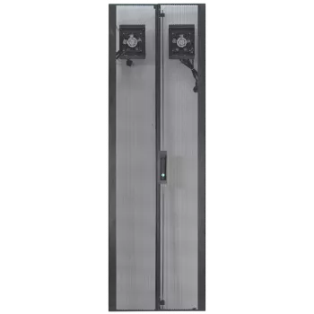 Дверь перфорированная для шкафов Metal Box  42U, ширина 600мм, с вентиляторами 