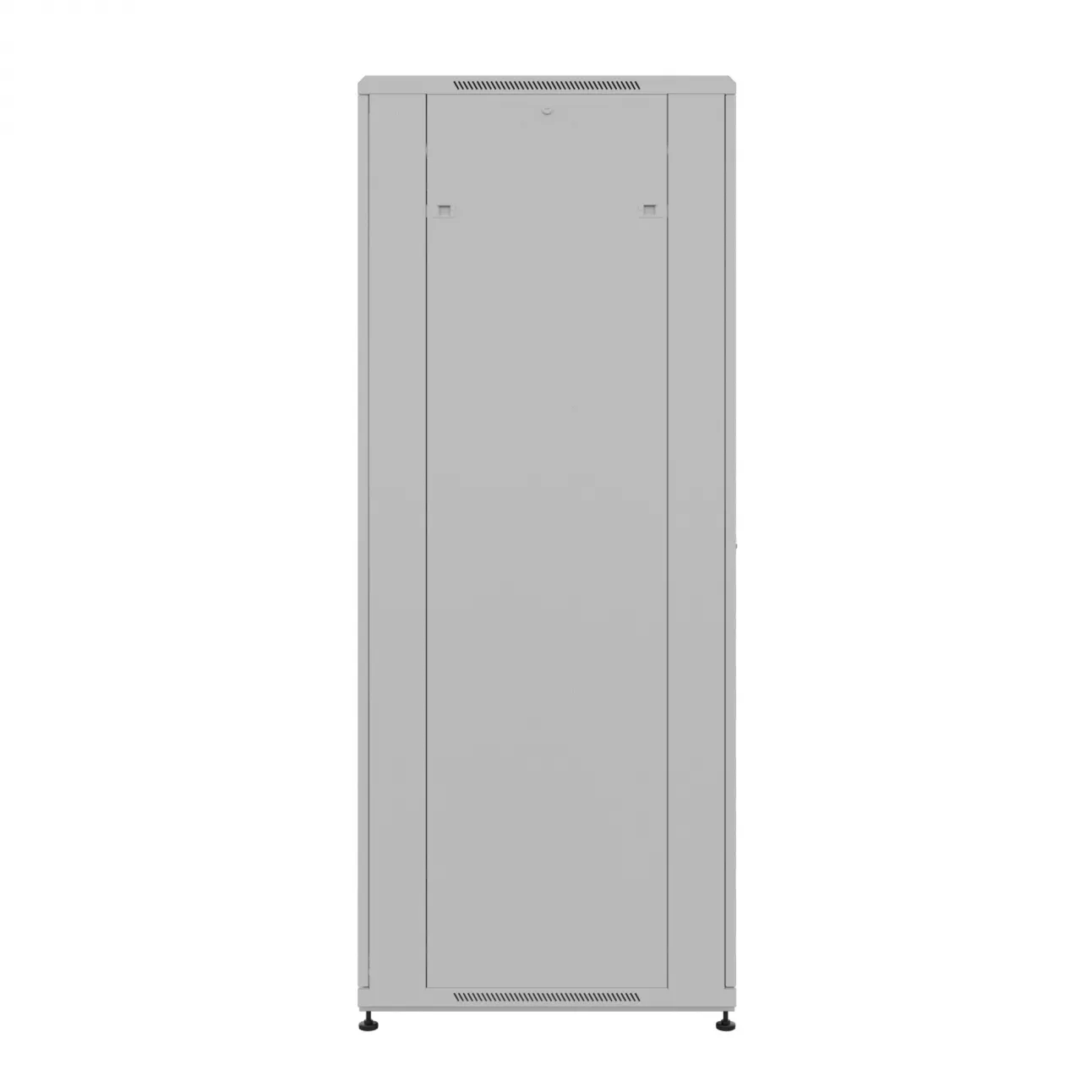 19'' Напольный серверный шкаф NTSS ПРЕМИУМ 42U 600x600 мм, передняя дверь стекло, задняя глухая металл, боковые стенки, регулируемые опоры, RAL 7035