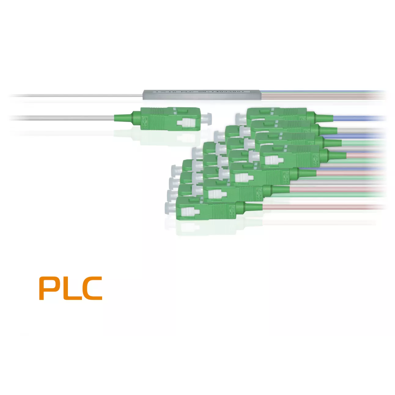 Делитель оптический планарный PLC-M-1x16, бескорпусный, разъемы SC/APC