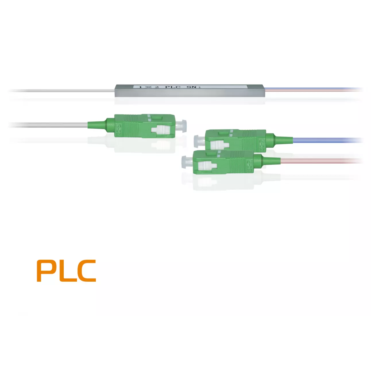 Делитель оптический планарный PLC-M-1x2, бескорпусный, разъемы SC/APC