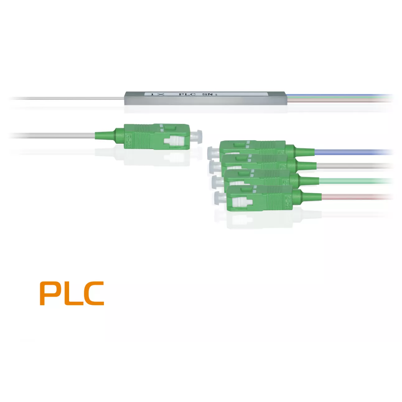 Делитель оптический планарный PLC-M-1x4, бескорпусный, разъемы SC/APC