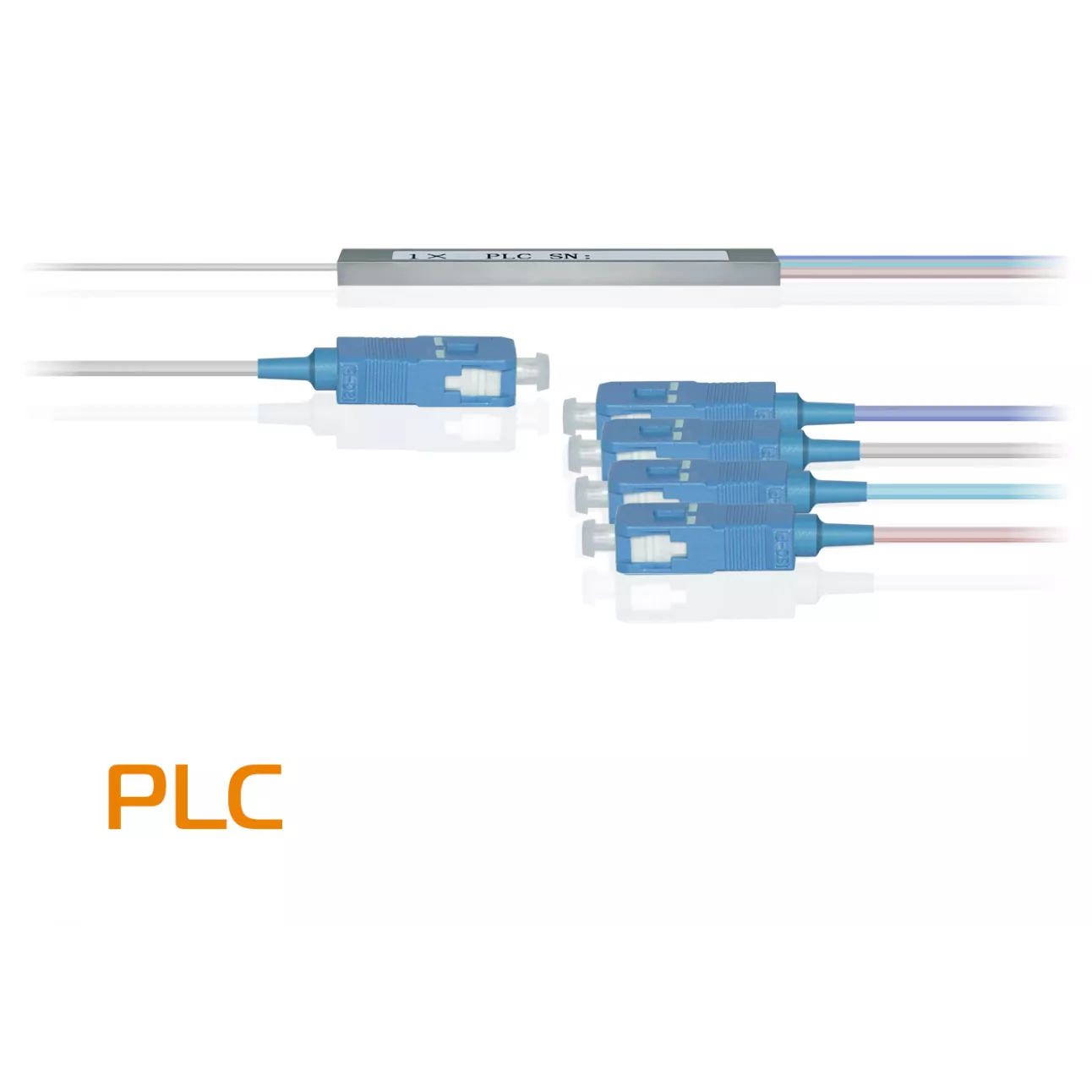 Делитель оптический планарный PLC-M-1x4, бескорпусный, разъемы SC/UPC