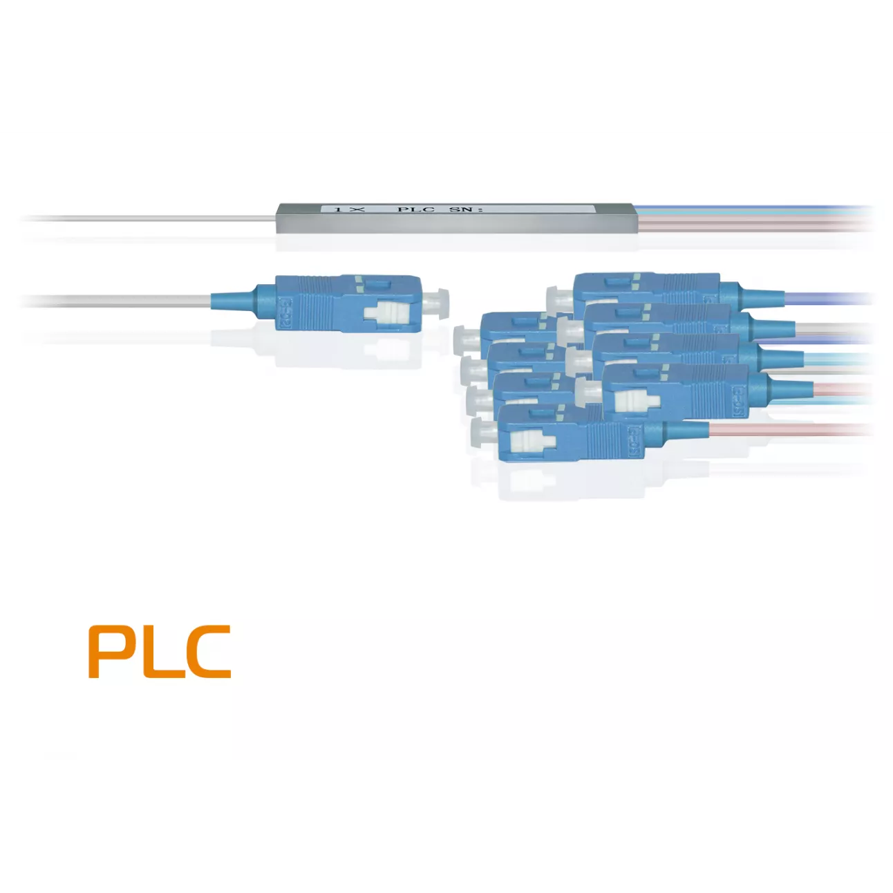 Делитель оптический планарный PLC-M-1x8, бескорпусный, разъемы SC/UPC