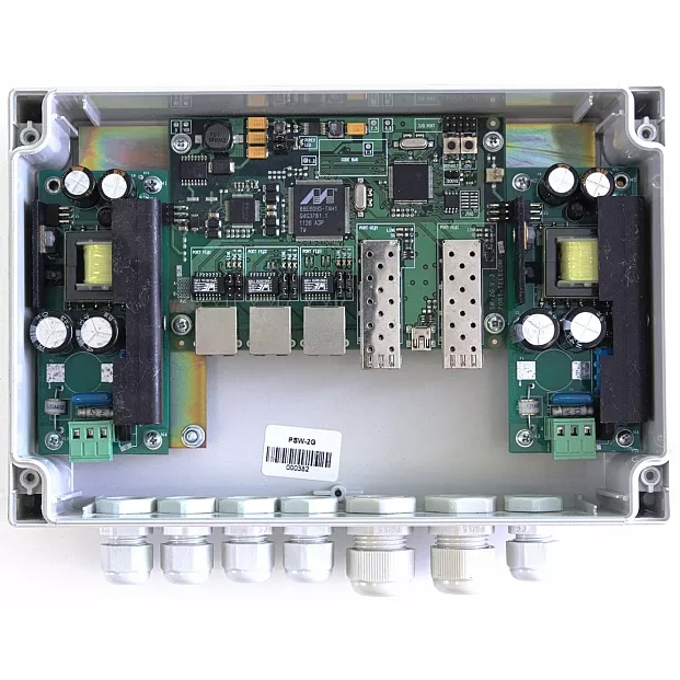 Уличный управляемый PoE коммутатор TFORTIS PSW-2G 3FE PoE +2 GB SFP порта, питание 220В, IP66