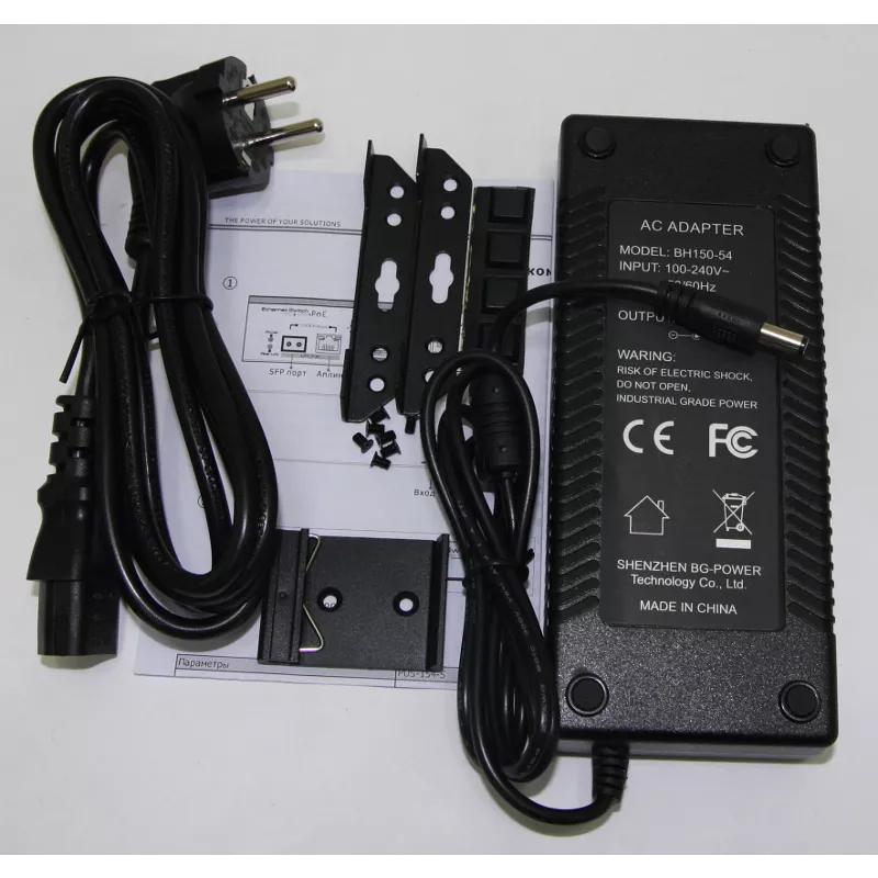 PoE коммутатор PUS-154-4L-1i  4 10/100BASE-TX 802.3af+ 1 10/100BASE-TX+ 1 100BASE-X, до 200м  для кабеля CAT 6, неуправляемый