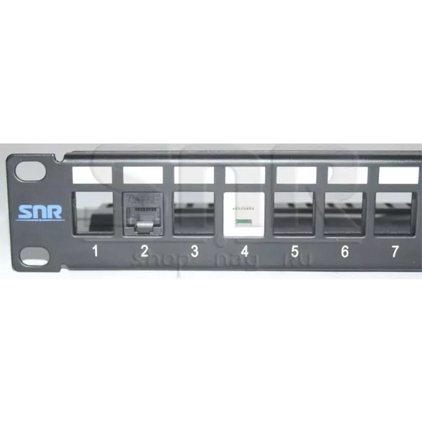 Патч-панель неэкранированная SNR, 24 порта, 19", 1U, для модулей KeyStone, незагруженная