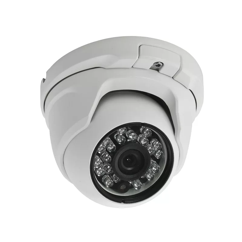 Камера видеонаблюдения купольная 1/3" CMOS, 1000ТВЛ, 3.6мм, ИК-подсветка до 20м, вандалозащищенная
