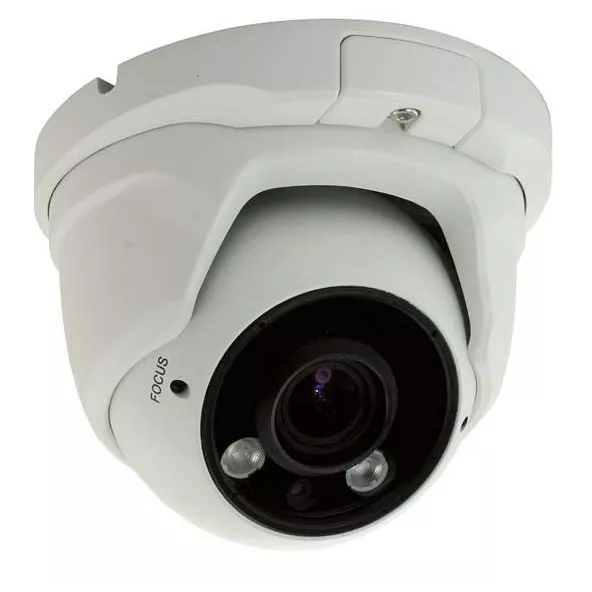 Камера видеонаблюдения купольная 1/3" ExView HAD II, 700ТВЛ, 2.8-12мм, ИК-подсветка до 50м, вандалозащищенная