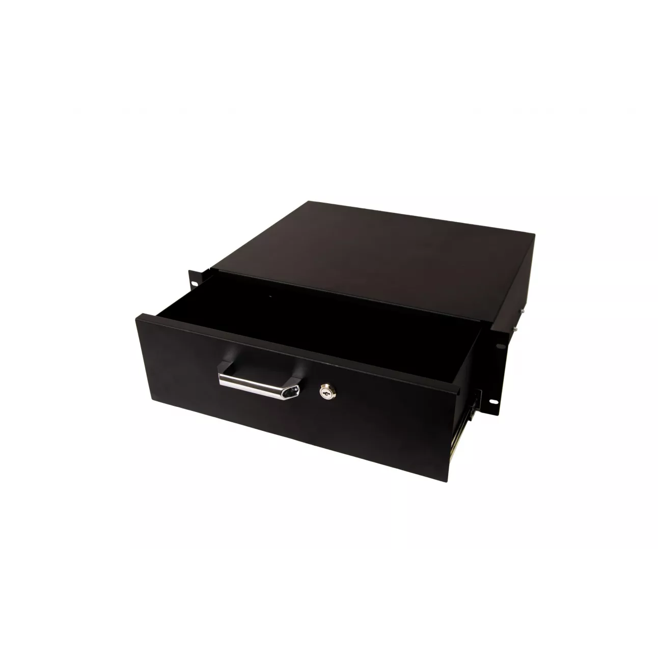Выдвижной ящик для документов глубиной 355мм, высота 3U, цвет-черный (SNR-CASE-355-3U-B)