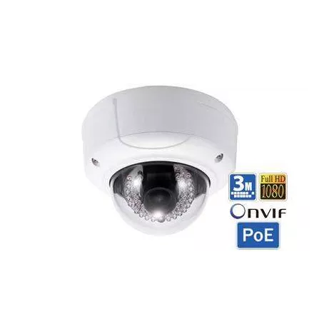IP камера SNR-CI-DD3.0I купольная 3.0Мп c ИК подсветкой, 3.3-12мм, PoE, вандалозащищенная