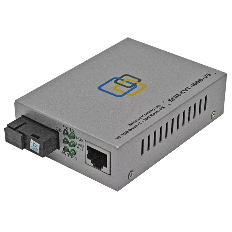 Медиаконвертер 10/100Base-T / 100Base-FX, Tx/Rx: 1550/1310нм, V3, комплект 50шт