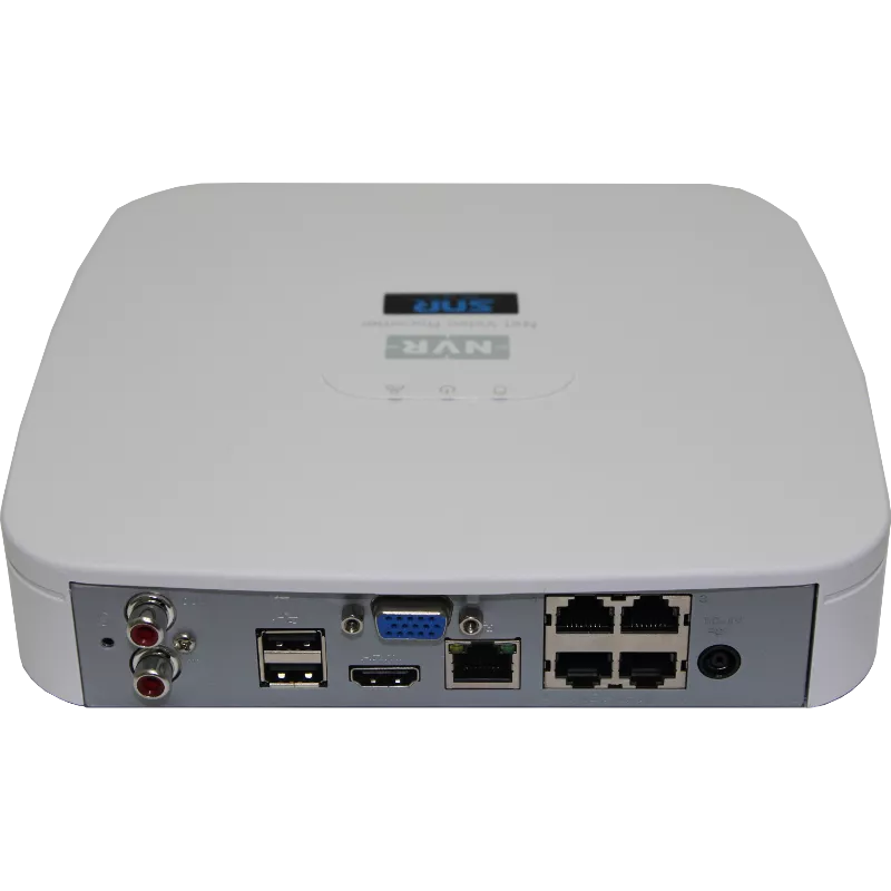 IP Видеорегистратор сетевой SNR-NVR-D8004-PoE до  8FullHD/25кс, отображение 4*3Мп,8*720p,1HDD, 4PoE порта