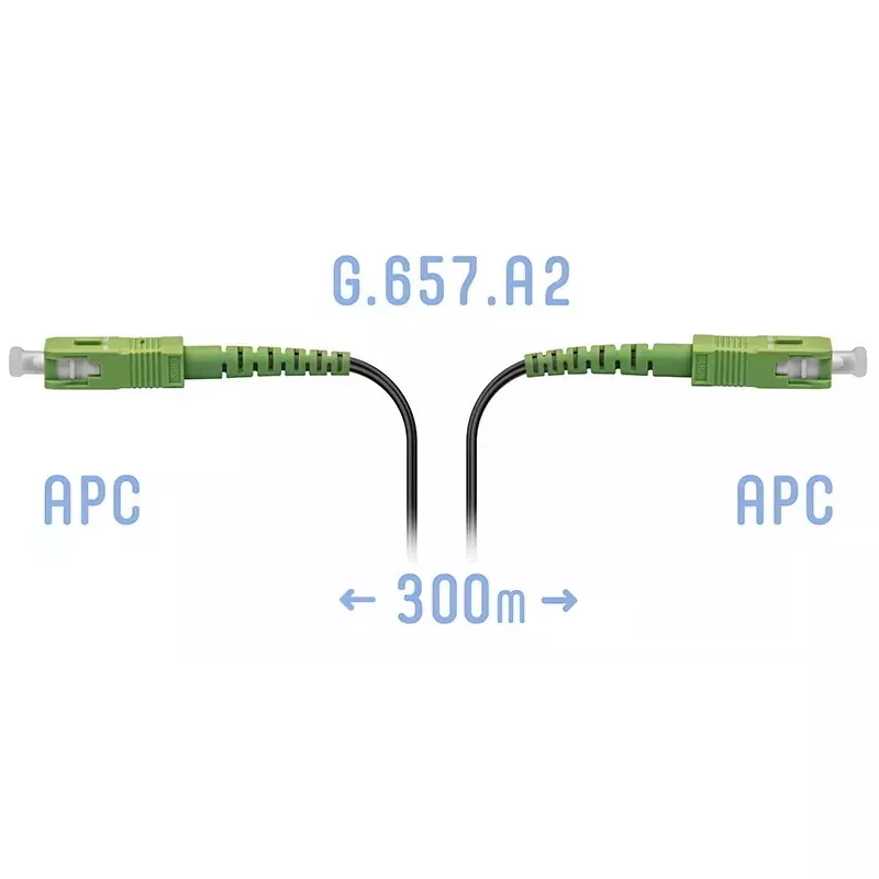Патчкорд оптический FTTH SC/APC, кабель 604-04-01, 300 метров