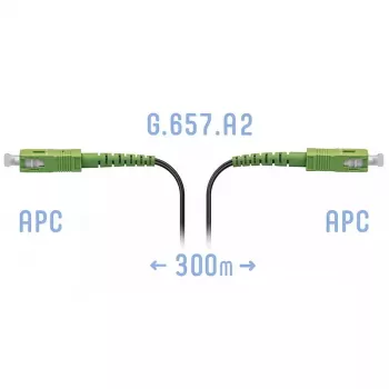Патчкорд оптический FTTH SC/APC, кабель 604-04-01, 300 метров