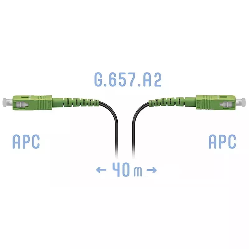 Патчкорд оптический FTTH SC/APC, кабель 604-05-01, 40 метров