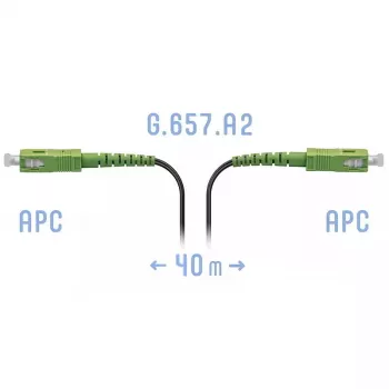 Патчкорд оптический FTTH SC/APC, кабель 604-05-01, 40 метров