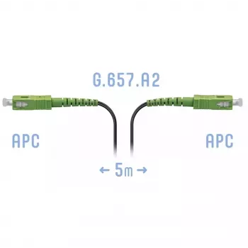 Патчкорд оптический FTTH SC/APC, кабель 604-05-01, 5 метров