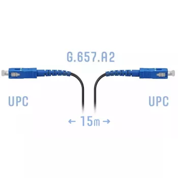 Патчкорд оптический FTTH SC/UPC, кабель 604-02-01, 15 метров