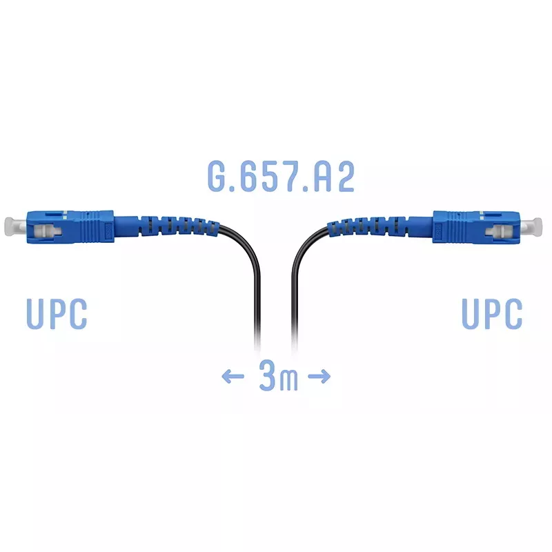 Патчкорд оптический FTTH SC/UPC, кабель 604-02-01, 3 метра
