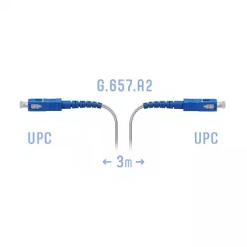 Патчкорд оптический FTTH SC/UPC, кабель 604-02-01W, 3 метра