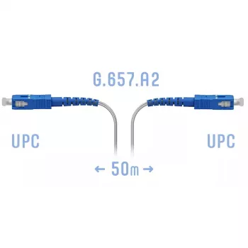 Патчкорд оптический FTTH SC/UPC, кабель 604-02-01W, 50 метров