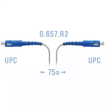 Патчкорд оптический FTTH SC/UPC, кабель 604-02-01W, 75 метров