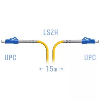 Патчкорд оптический LC/UPC SM 1.5 метра