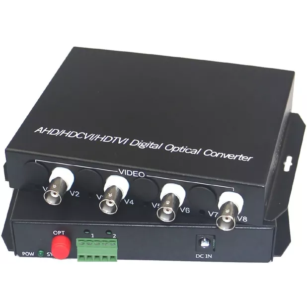 Передатчик видеосигнала  SNR-VOE-4VHD оптический 4-канальный(пара) HD