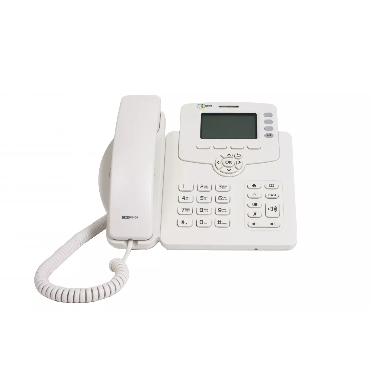 IP-телефон SNR-VP-53W, поддержка PoE, белый цвет
