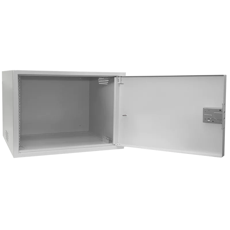 Антивандальный шкаф, тип-распашной высота 12U, глубина 450 мм