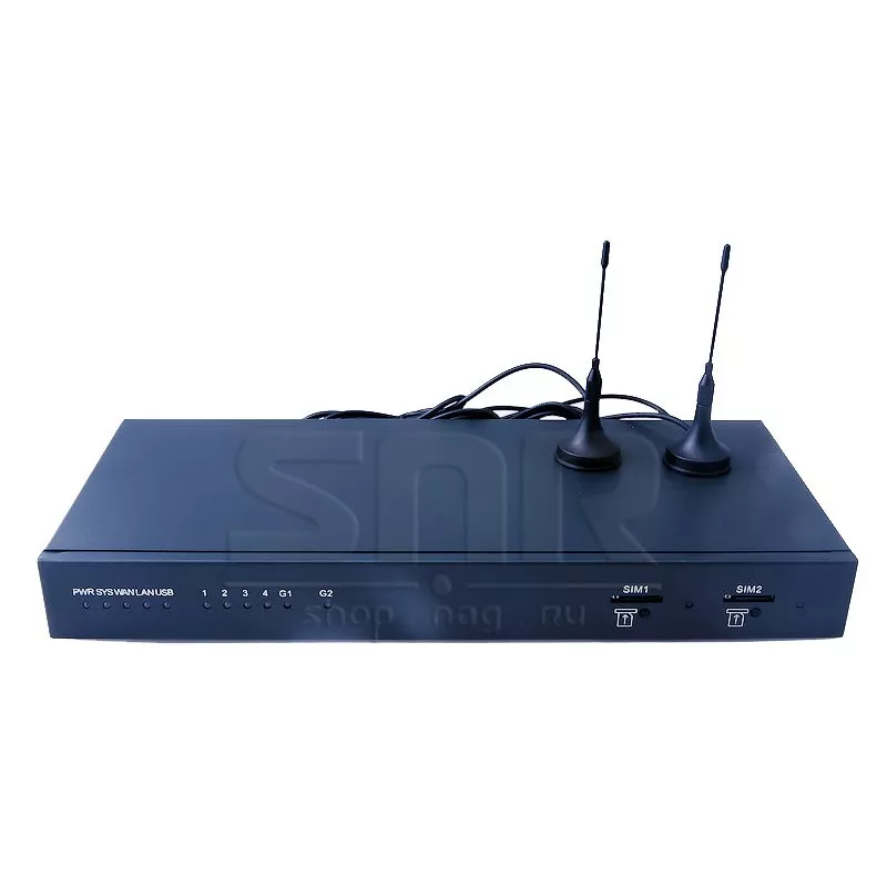 IP АТС SNR-VX50, 2 порта FXS, 2 порта FXO, 2 GSM, до 100 SIP регистраций 