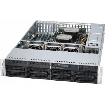 Платформа Supermicro 2U SYS-6029P-TR, Два процессора Intel Xeon Scalable, DDR4, 8x3,5" HDD SATA, 2x1000Base-T