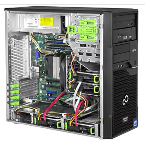 Сервер Fujitsu PRIMERGY TX100S3p, 1 процессор Xeon E3-1220v2 3.10GHz, 8GB DRAM, 2Tb SATA HDD