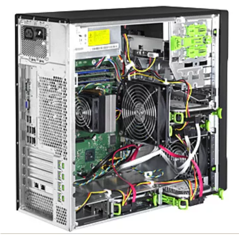 Сервер Fujitsu PRIMERGY TX100S3p, Xeon E3-1230v2 3.30 GHz/8 MB, 8GB DDR3-1600 unbuf ECC, 2xHD SATA 6G 2TB