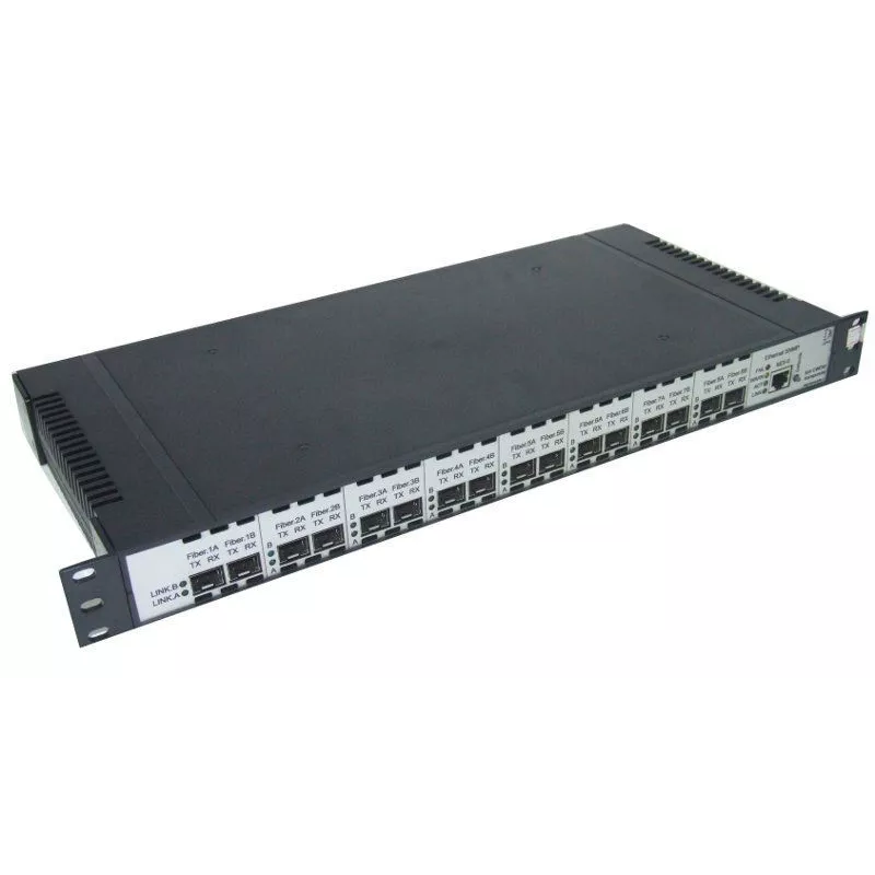 Медиаконвертер (транспондер) 8-канальный STM, ATM, Gigabit Ethernet 1U