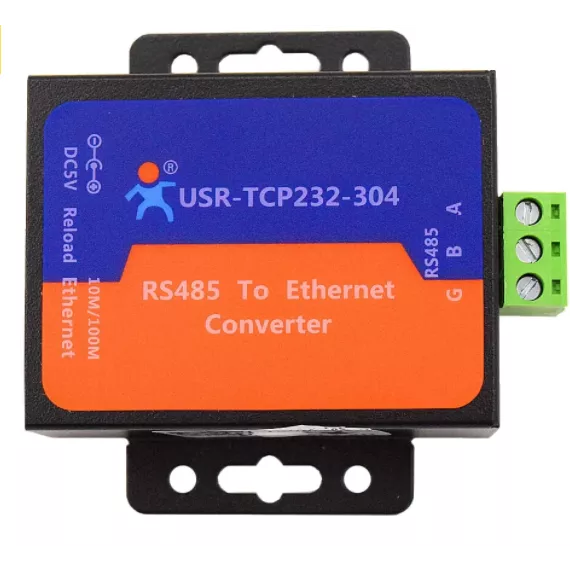 Конвертер интерфейсов TCP232-304, металл корпус, блок питания