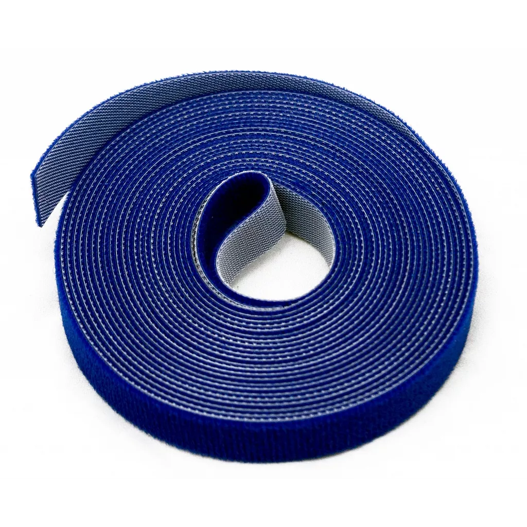 Лента (липучка) в рулоне, ширина 16 мм, длина 5 м, синяя
