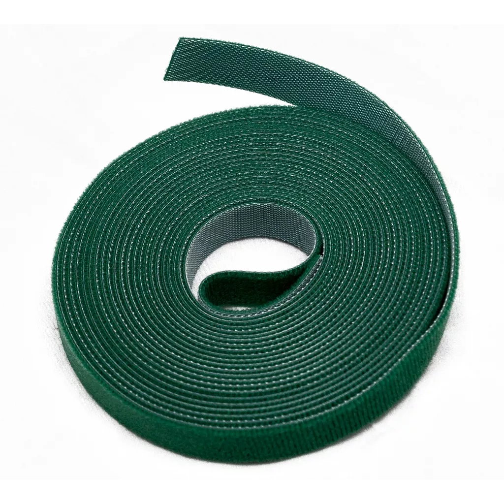 Лента (липучка) в рулоне, ширина 16 мм, длина 5 м, зеленая