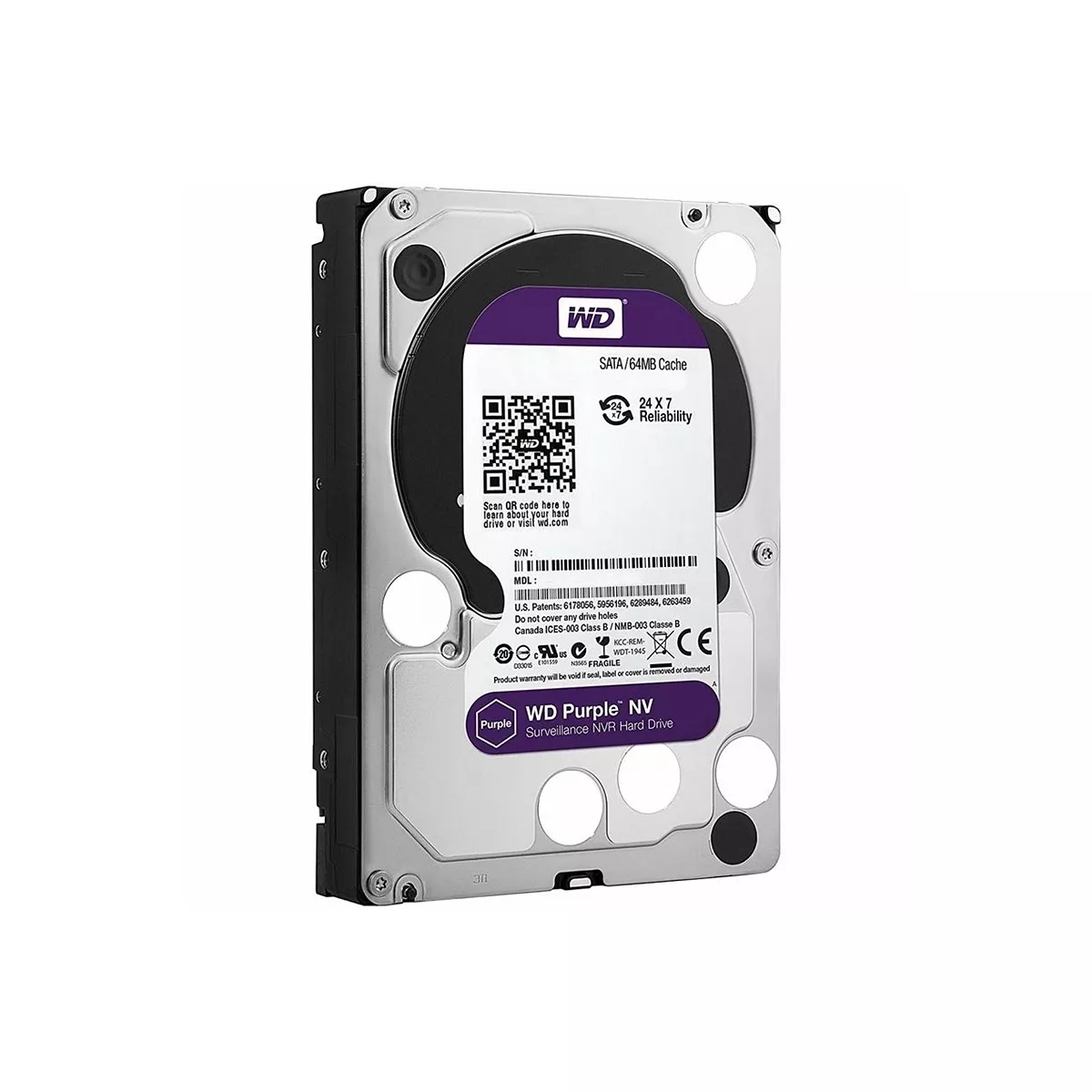 Жесткий диск Western Digital Purple 8TB 3.5" IntelliPower 256Mb SATA3